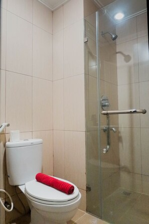 Chambre | Salle de bain | Douche, serviettes fournies