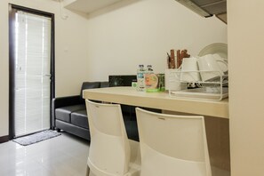 客房 | 私人厨房 | 冰箱、炉灶、厨具/餐具
