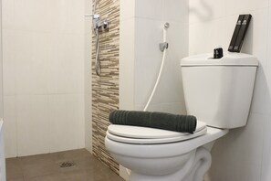 Quarto | Banheiro | Chuveiro, toalhas de banho