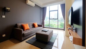 Kamar | 2 kamar tidur, setrika/meja setrika, Wi-Fi gratis, dan seprai linen