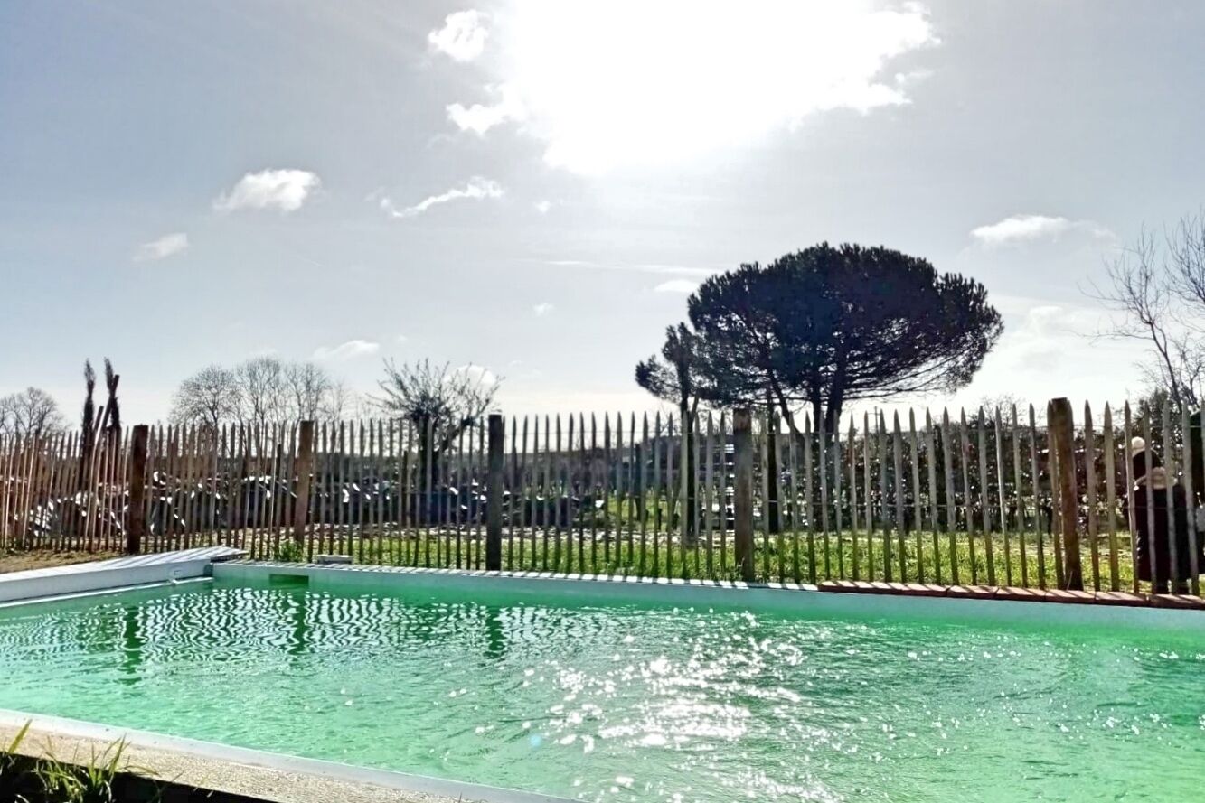 Piscine extérieure, piscine chauffée