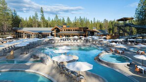 Pool - Cozy Luxe Cabin with A/C, Golf Views & Hot Tub (Bend)