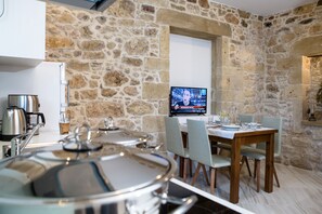 公寓, 1 间卧室 | 私人厨房 | 大冰箱、烤箱、炉灶、茶具/咖啡用具