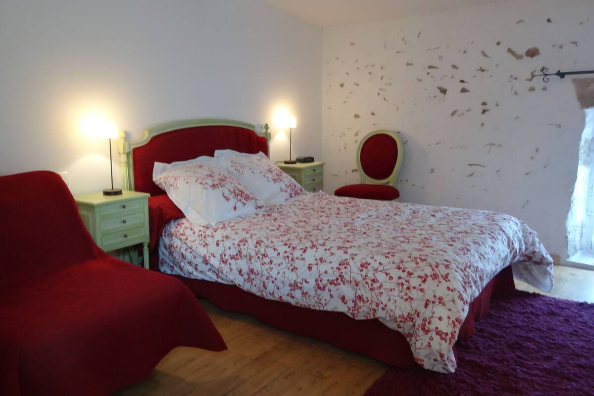 Comfort-dobbeltværelse - ikke-ryger (Marie-Louise) | Premium-sengetøj, individuelt design, individuel indretning, skrivebord