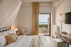 Quarto casal luxo, vista para o mar | Vista para praia/oceano