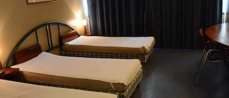 Triple Room | Blackout curtains, cots/infant beds, free WiFi, bed sheets