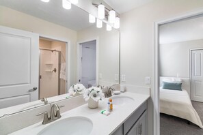 House, Multiple Beds (2957 FS - Luxury Oasis: 6BR Villa, Po) | Bathroom - 2957 FS - Luxury Oasis: 6BR Villa, Pool, Game (Kissimmee)
