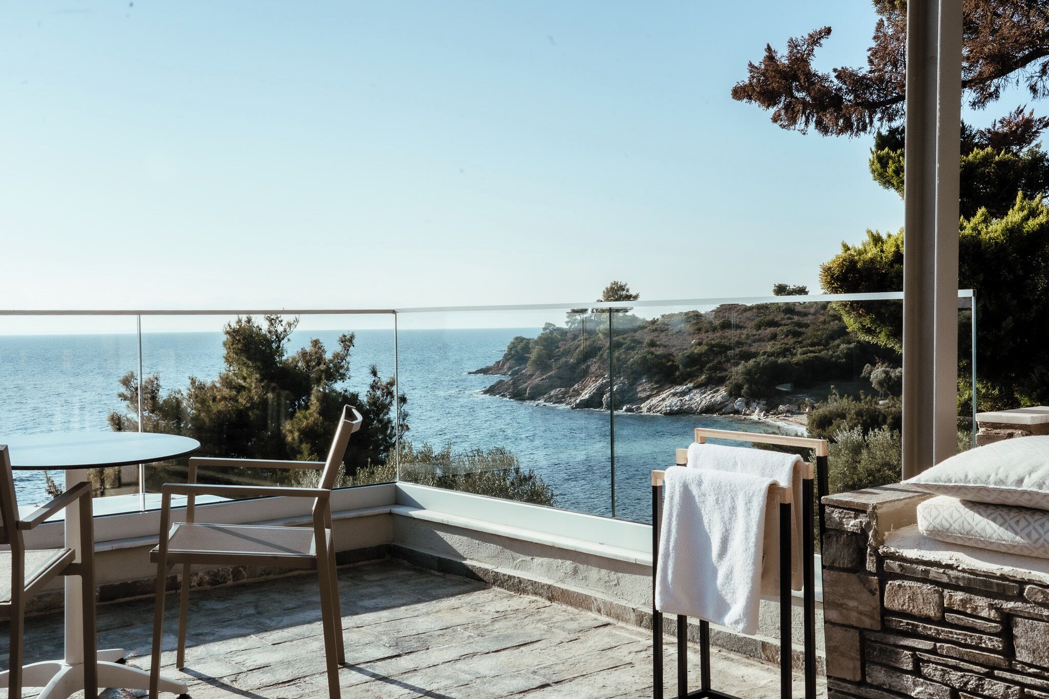 Elegant Suite with Sea View and Hot tub | Terrace/patio