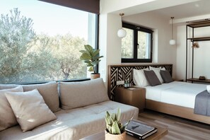 Elegant Suite with Sea View and Hot tub | Zimmersafe, Schreibtisch, schallisolierte Zimmer, kostenloses WLAN
