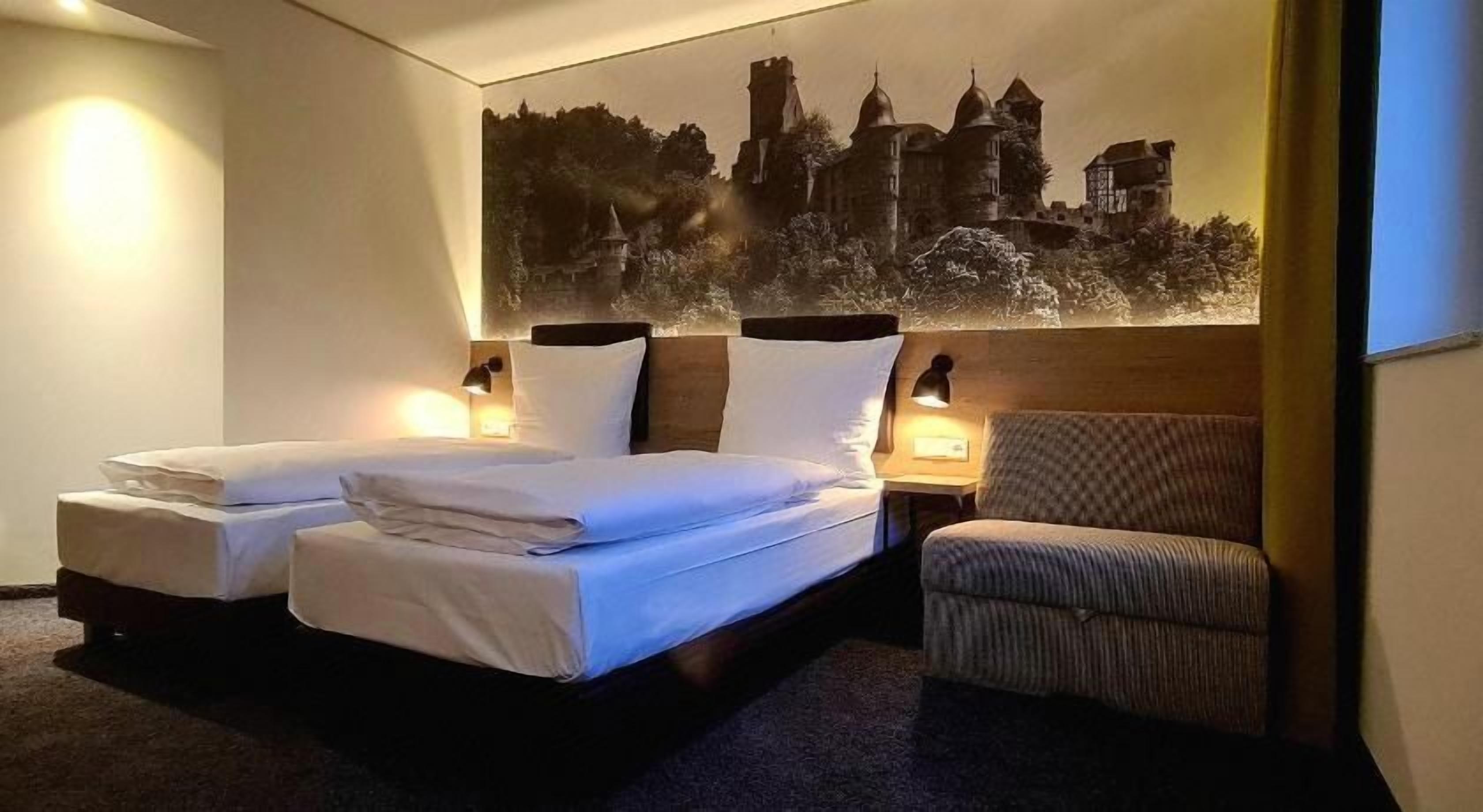 In-room safe, desk, laptop workspace, soundproofing