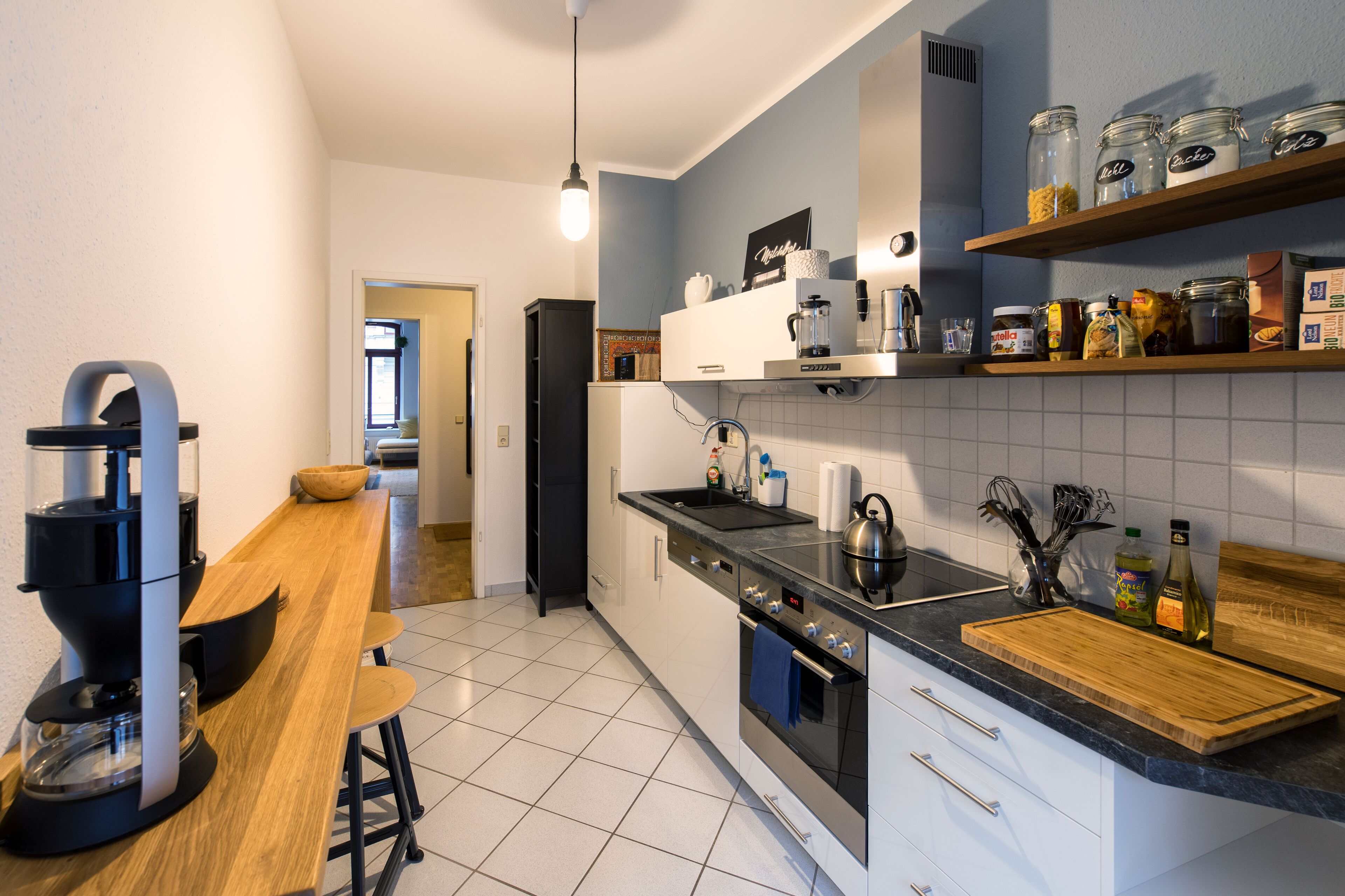 Kühlschrank, Ofen, Herdplatte, Geschirrspüler