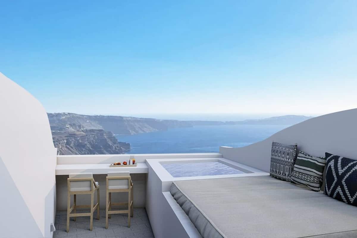 Mystic Suite (Outdoor Hot Tub - Caldera View) | Terrace/patio