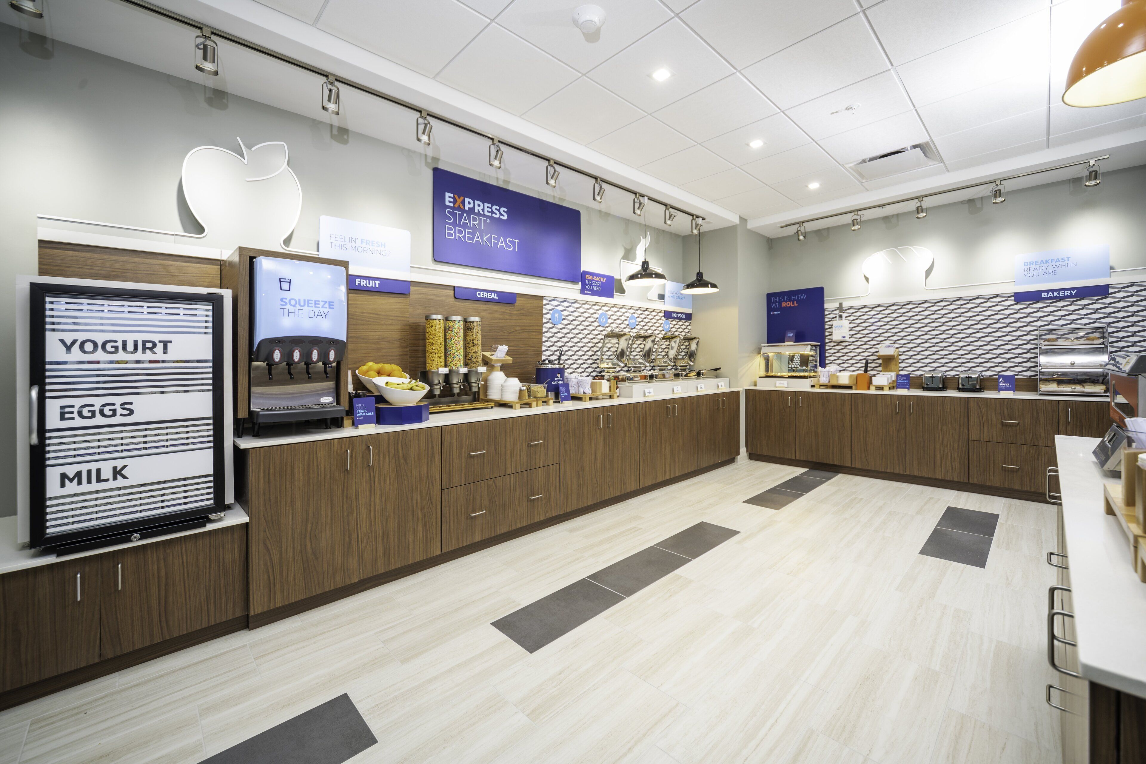 Free daily buffet breakfast