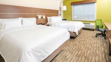 In-room safe, desk, laptop workspace, blackout curtains