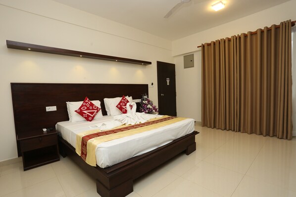 Individually decorated, individually furnished, desk, iron/ironing board