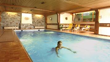 Indoor pool, a heated pool
