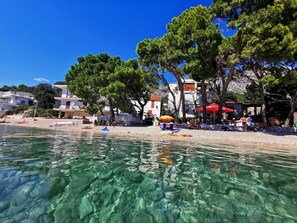 Privatstrand in der Nähe