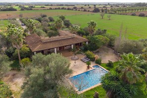 Exterior - Holiday Home "Son Barbudet" with Mountain View, Wi-Fi, Garden, Terraces & Pool (CAMPOS)