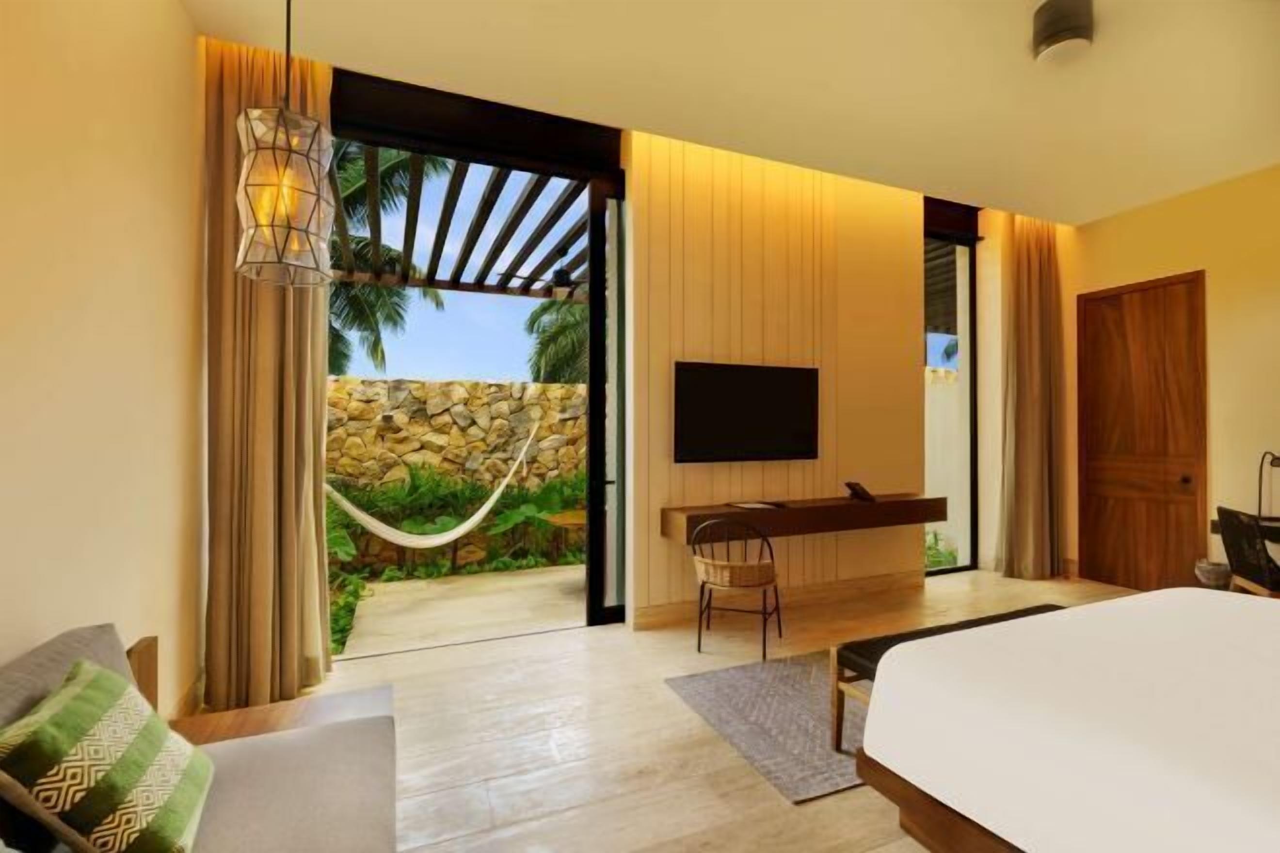 Sábanas de algodón egipcio, ropa de cama de alta calidad y minibar 