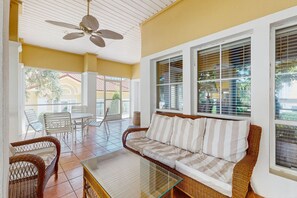 TV, DVD player, stereo