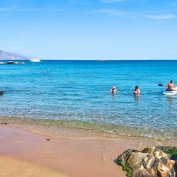 Private beach nearby, white sand, sun-loungers, beach umbrellas