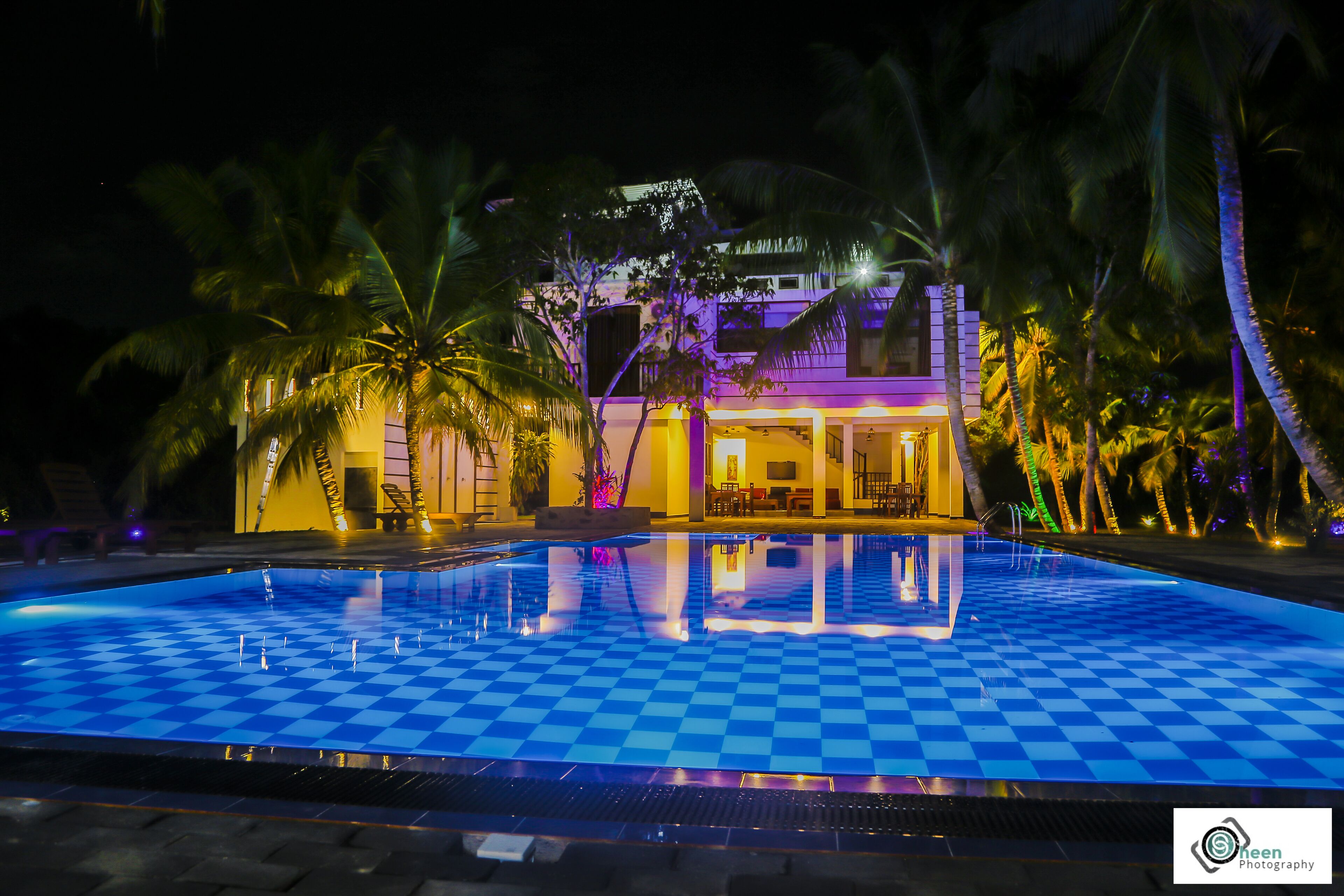 Front of property – evening/night