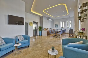 Sitteområde i lobbyen