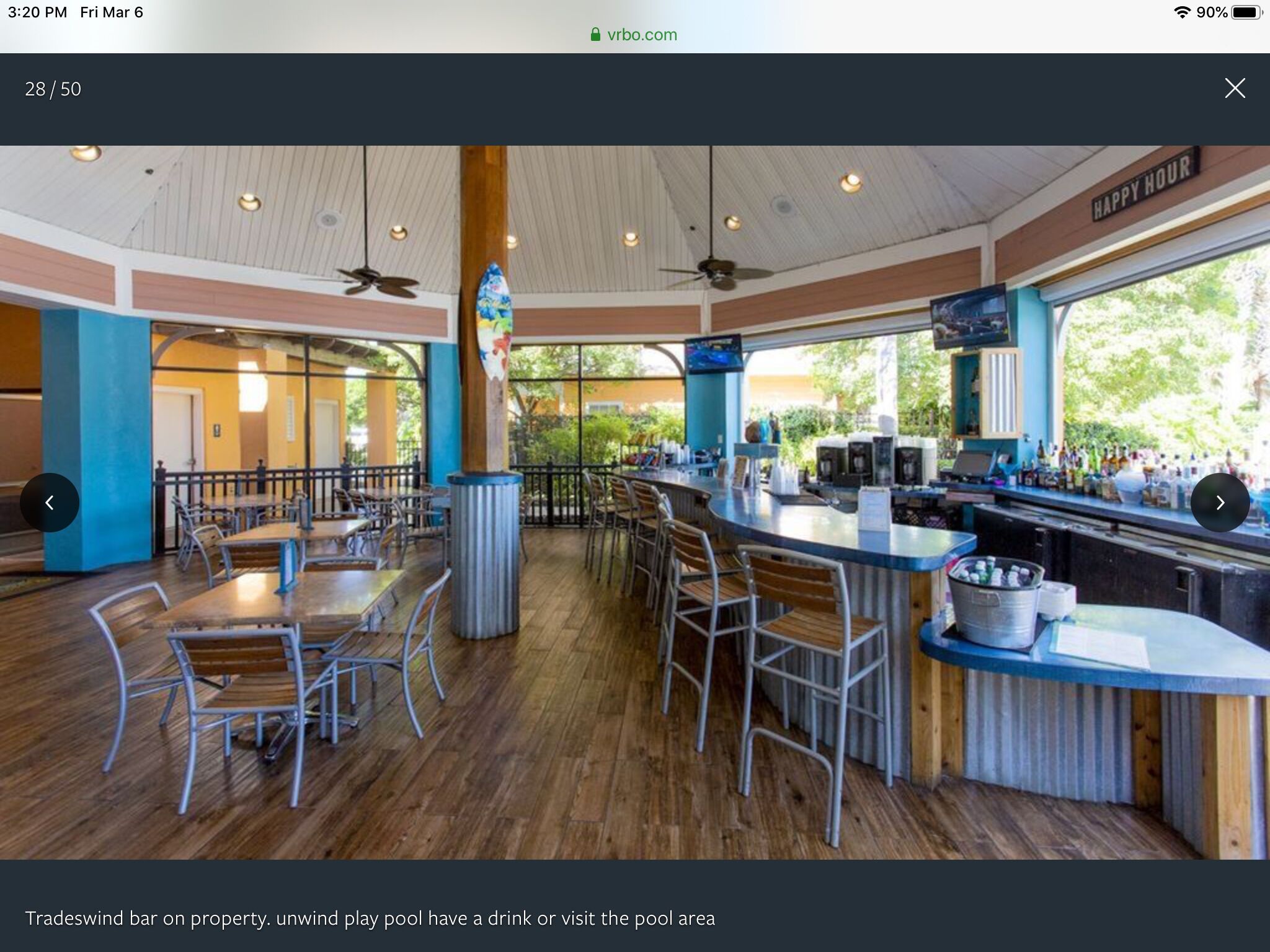 Bar (in der Unterkunft)