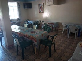 Breakfast, lunch, dinner served; local and international cuisine 