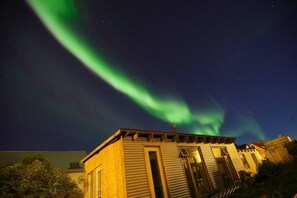 Front of property - evening/night - Studio Aurora (Reykjavik)