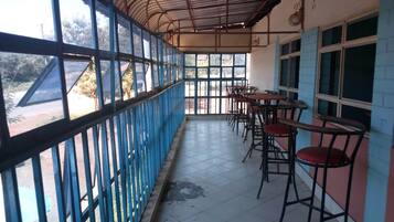 Breakfast, lunch, dinner served; local and international cuisine
