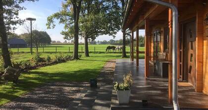 Luxury Wooden Villa Albert in Forested Area with Stunning Countryside Views