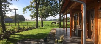 Luxury Wooden Villa Dirk in Forested Area with Stunning Countryside Views