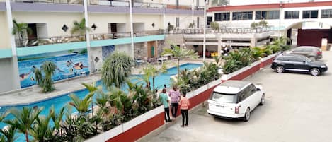 Majoituspaikan julkisivu