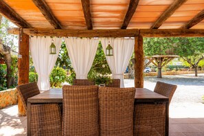 Opções para refeição ao ar livre