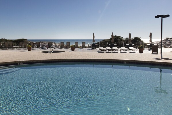 A heated pool