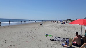 Beach nearby, sun-loungers