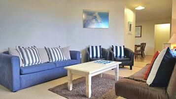 TV, DVD player, stereo