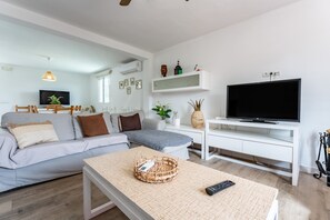 Televisio, takka, DVD-soitin