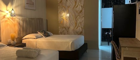 In-room safe, iron/ironing board, bed sheets