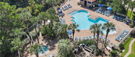 A heated pool