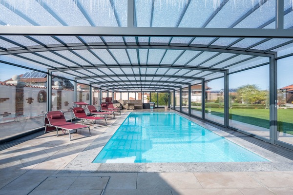 A heated pool