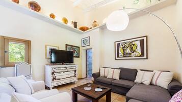 TV, DVD player, table tennis, stereo