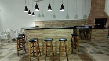 Fridge, toaster, blender, freezer