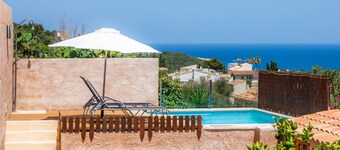 Vacation Home "Can Binitu" with Sea View, Mountain View, Balcony, Garden & Pool