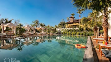 Deluxe Pool View | Pool | Outdoor pool, pool loungers