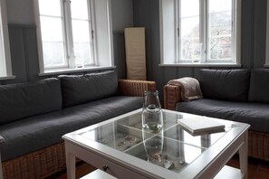 Fernseher, Kamin