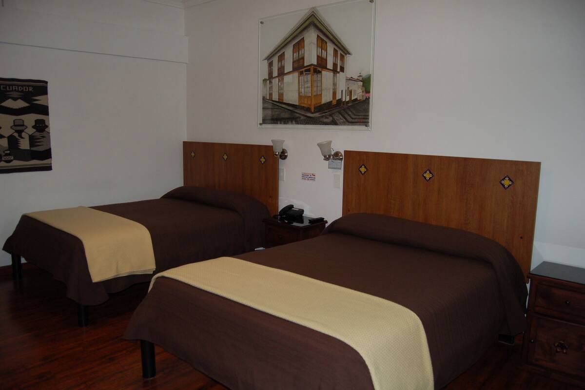 Double Room, 2 Queen Beds, Private Bathroom