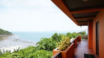 Blick von der Unterkunft