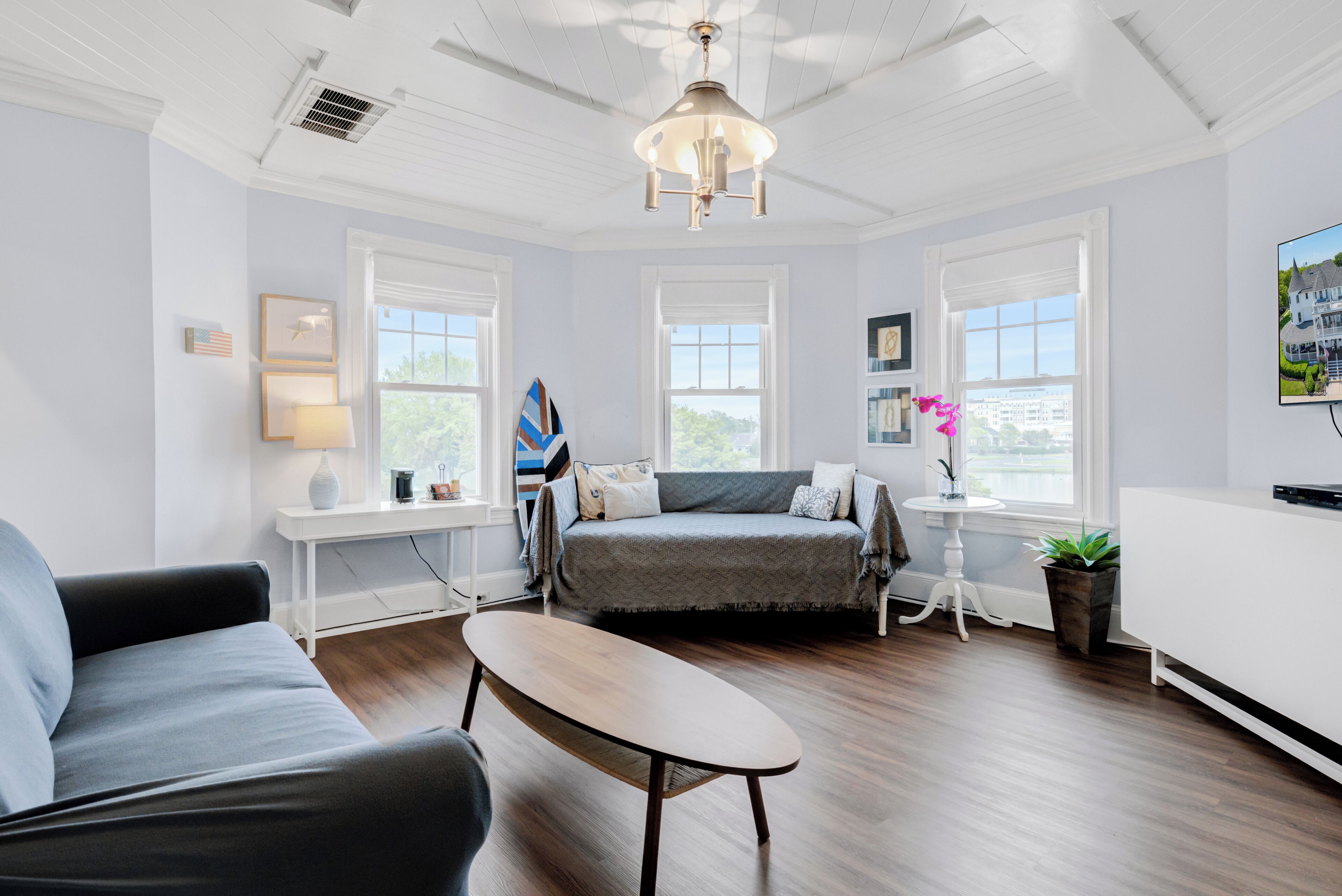 Room, Private Bathroom (Room 08 - Victorian Lakeview Suite Max 4 people) | Living room | TV